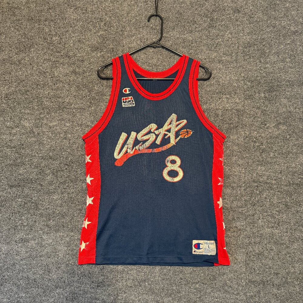 Vintage Scottie Pippen Dream Team II Champion Jersey SZ L Retro 1996 Basketball